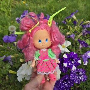 Vintage TNT Sweet Scents Doll Pink Watermelon Pigtails Hair
